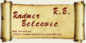 Radmir Belčević vizit kartica